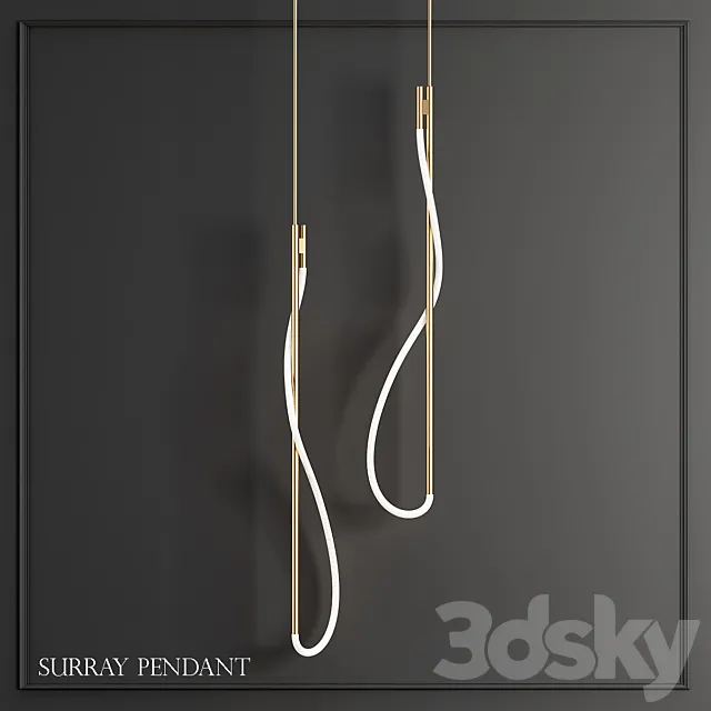 Surray pendant 3ds Max