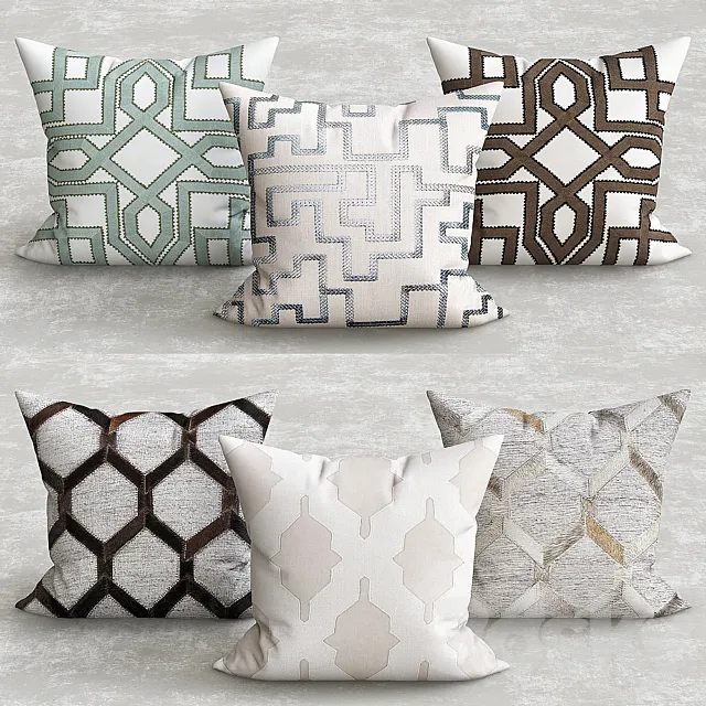 Surya pillows_3 3ds Max