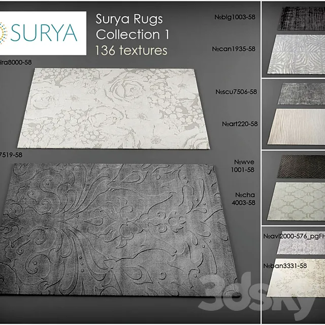 Surya rugs 1 3DSMax File