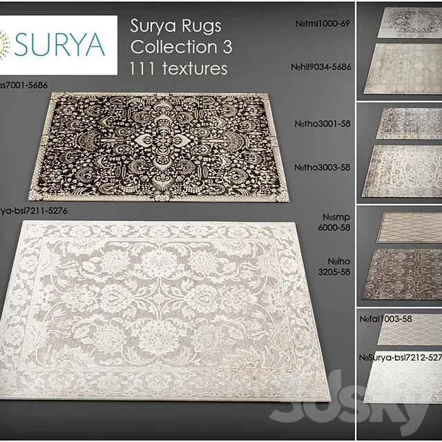 Surya rugs 3 3DSMax File