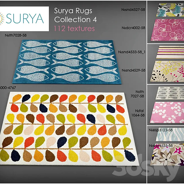 Surya rugs 4 3DSMax File