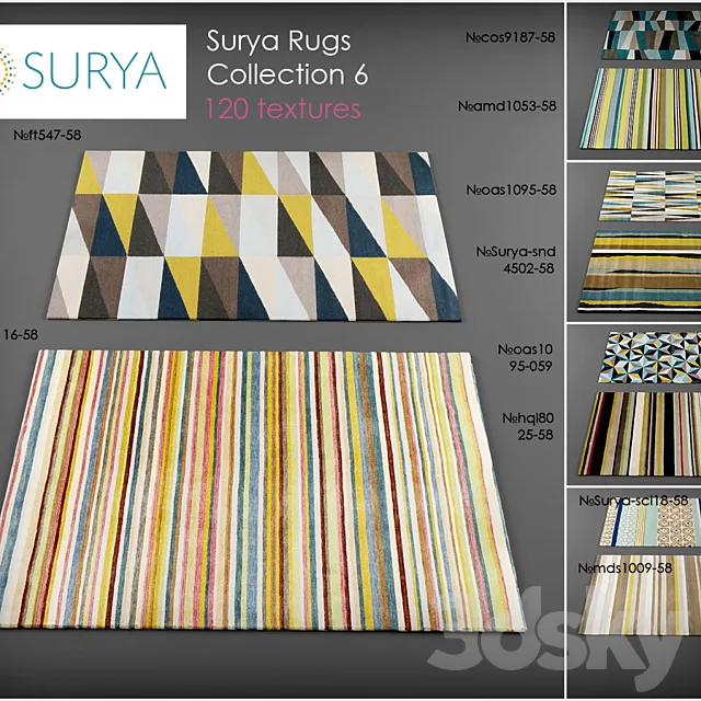 Surya rugs 6 3ds Max