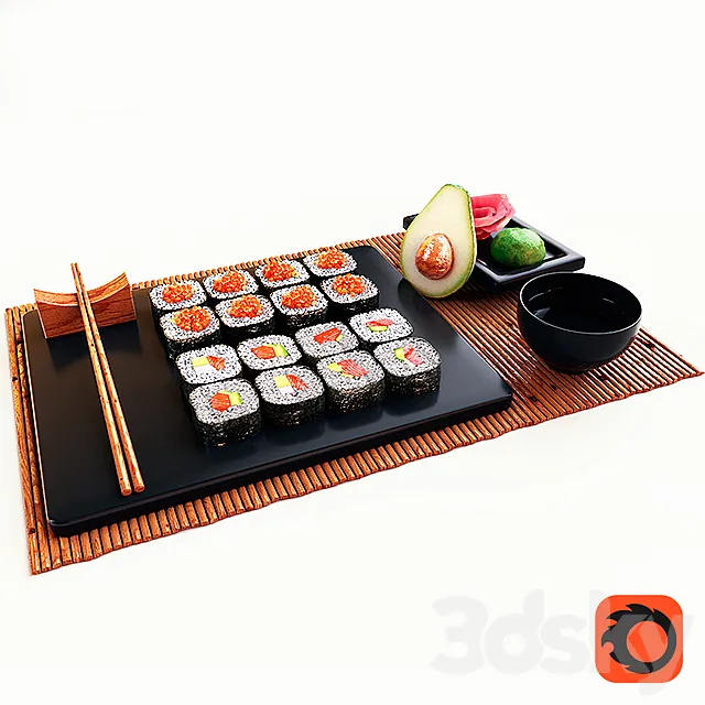 Sushi 3DS Max Model