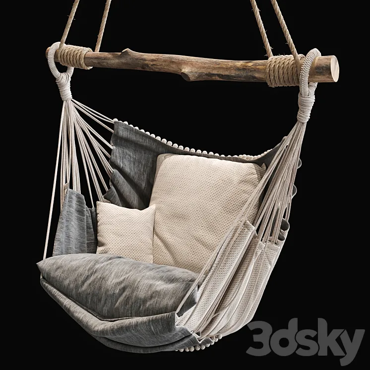 Suspended chair 2 3DS Max
