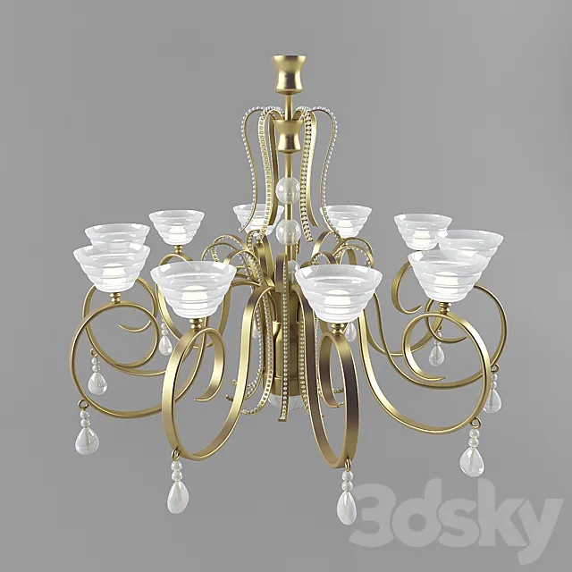 Suspended chandelier 3DS Max Model