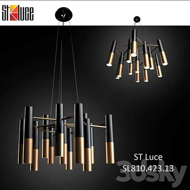 Suspended chandelier ST Luce SL810.423.13 3DS Max Model