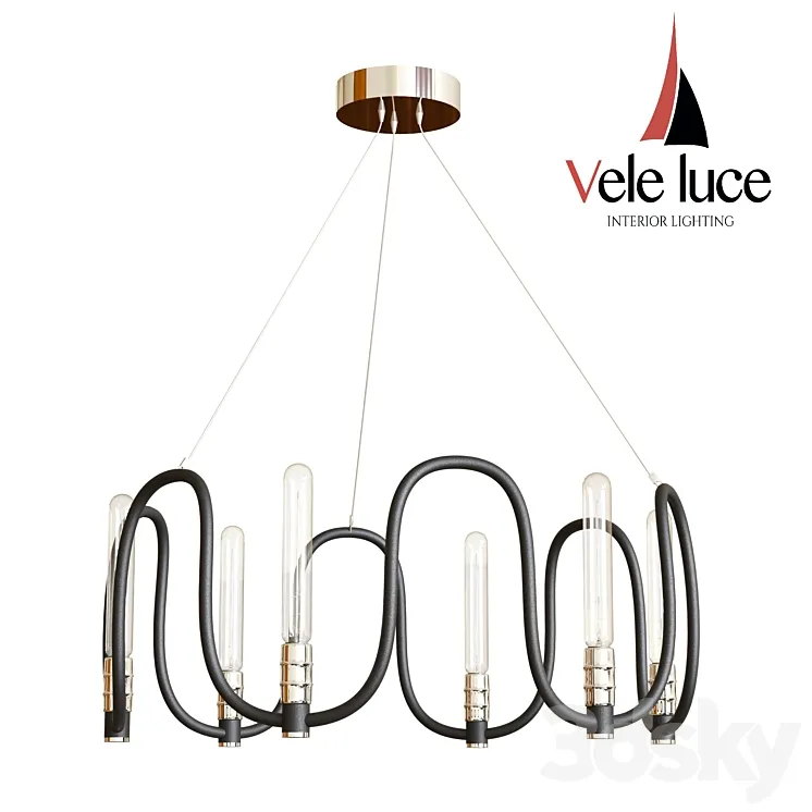 Suspended chandelier Vele Luce Camomilla VL1073L06 3DS Max