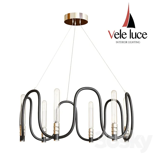 Suspended chandelier Vele Luce Camomilla VL1073L06 3DSMax File
