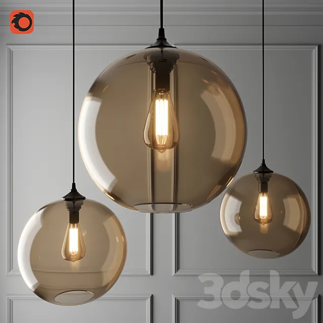 Suspended Lamp Jeremy Solitaire 3ds Max