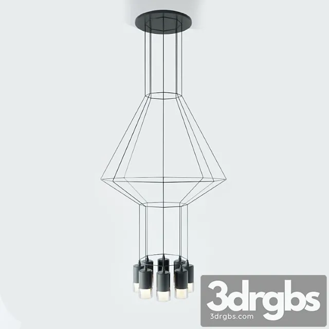 Suspended lamp wireflow freeform 0307 led suspension lamp 3dsmax Download