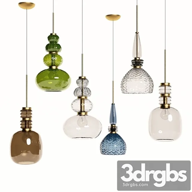 Suspended lamps carnival by vintage