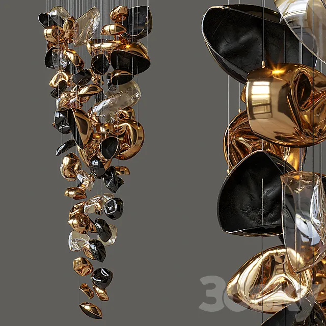 Suspended sculptural composition Vargov Design – Deformity 3DSMax File