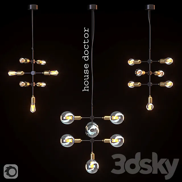 Suspension House Doctor Molecular CB0810 Pendant 3ds Max
