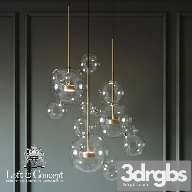 Suspension lamps giopato & coombes bolle bls 14c chandelier 3dsmax Download