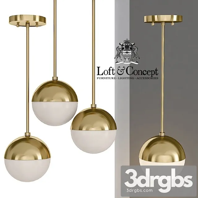 Suspension light copper light pendant orb