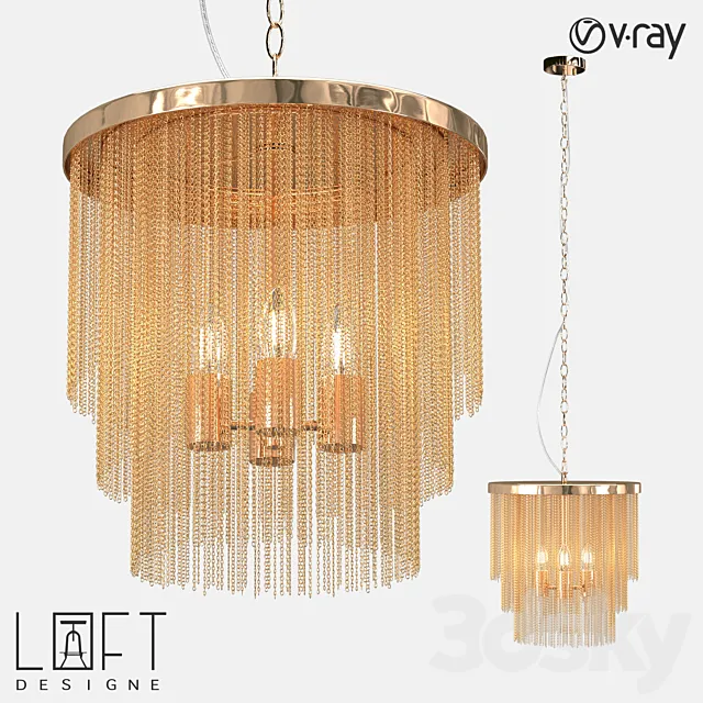 Suspension light LoftDesigne 4779 model 3DS Max Model