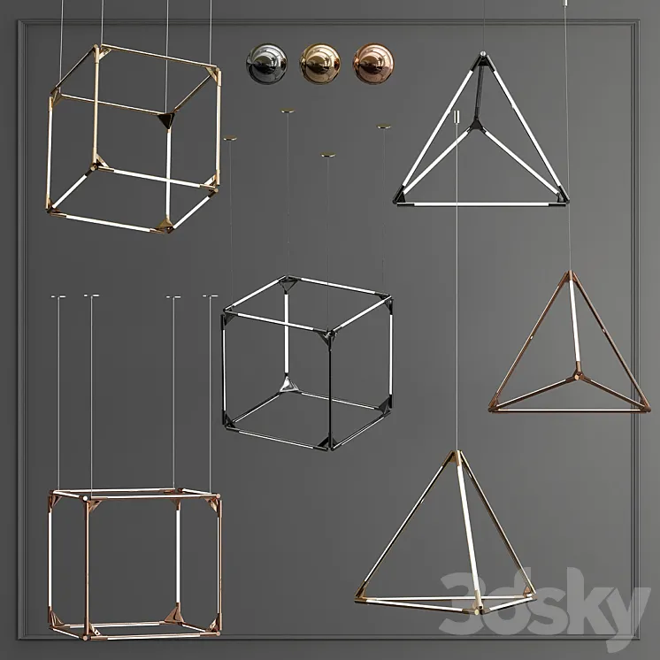 Suspension pendant 3DS Max