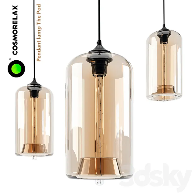 Suspension The Pod – Cosmorelax Pendant lamp The Pod 3DS Max Model