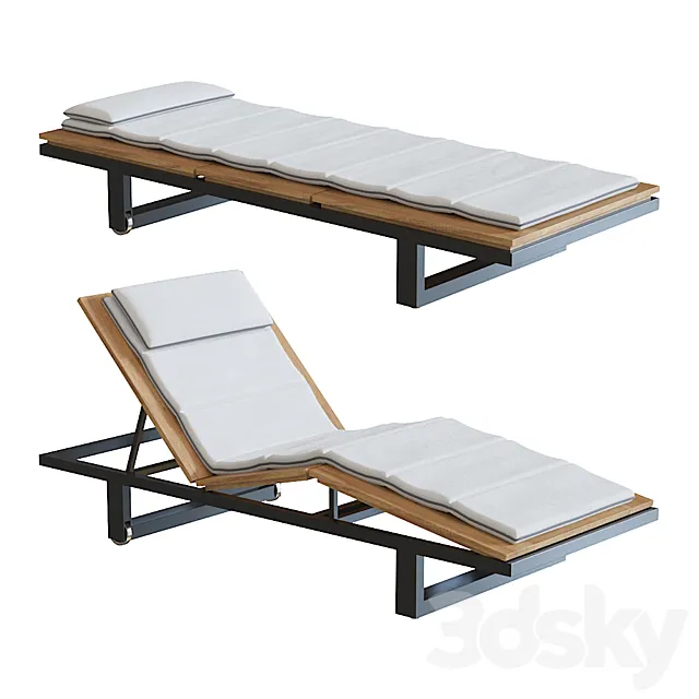 Sutherland Peninsula Chaise 3ds Max