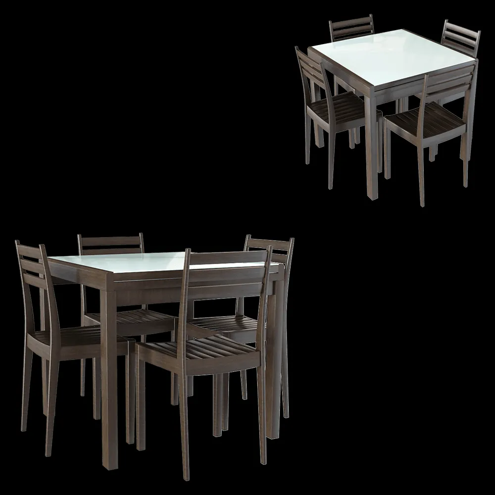 Svetlana Deryugina – Set Dining group 3ds Max