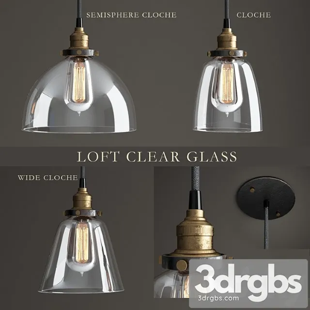 Svietil Niki Sierii Loft Clear Glass 3dsmax Download