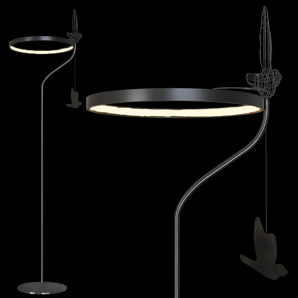 SVITANOK – Floor lamp Flight shadows 3ds Max