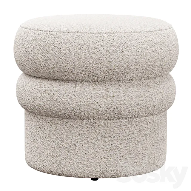 Swagger 20 boucle stool by Kardiel 3DS Max Model