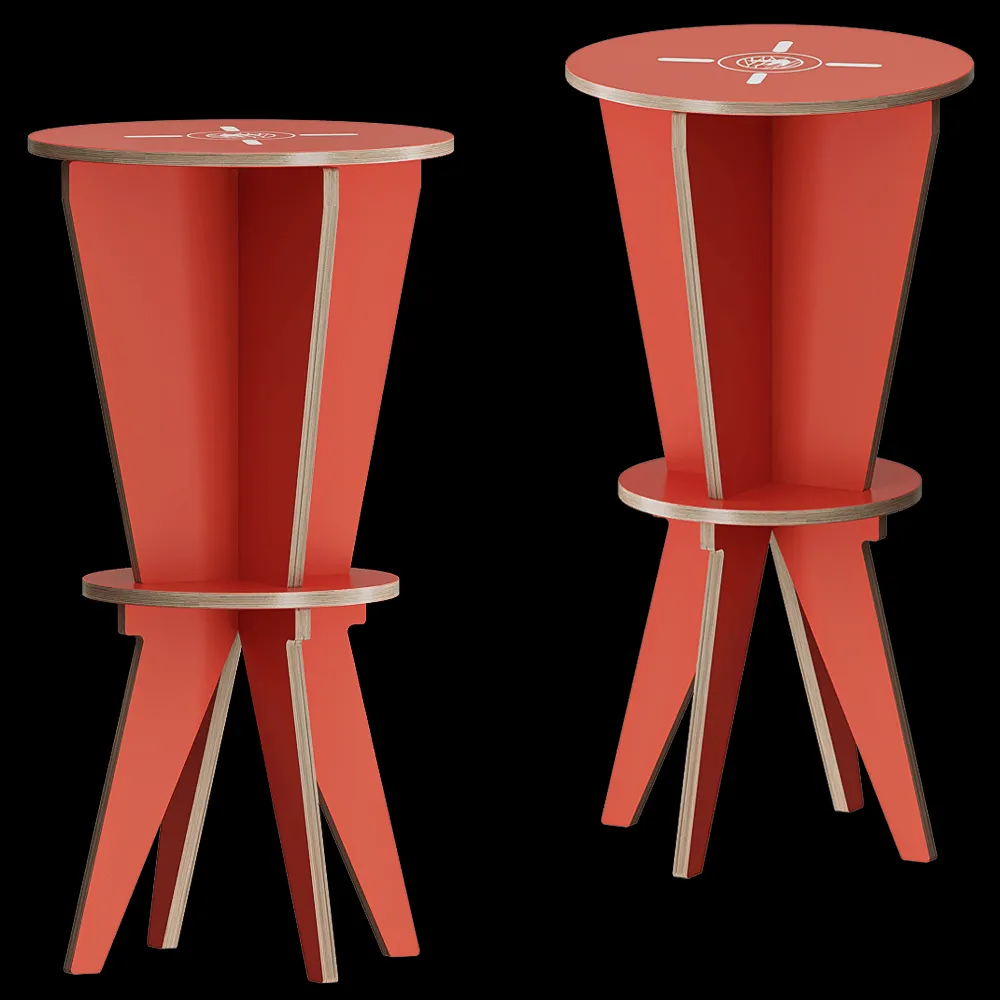 Swallow’s Tail Furniture – Stool ST HOCKER 3ds Max