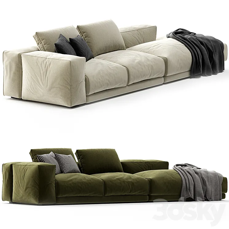Swan Hills Lounge Corner Sofa 3DS Max Model