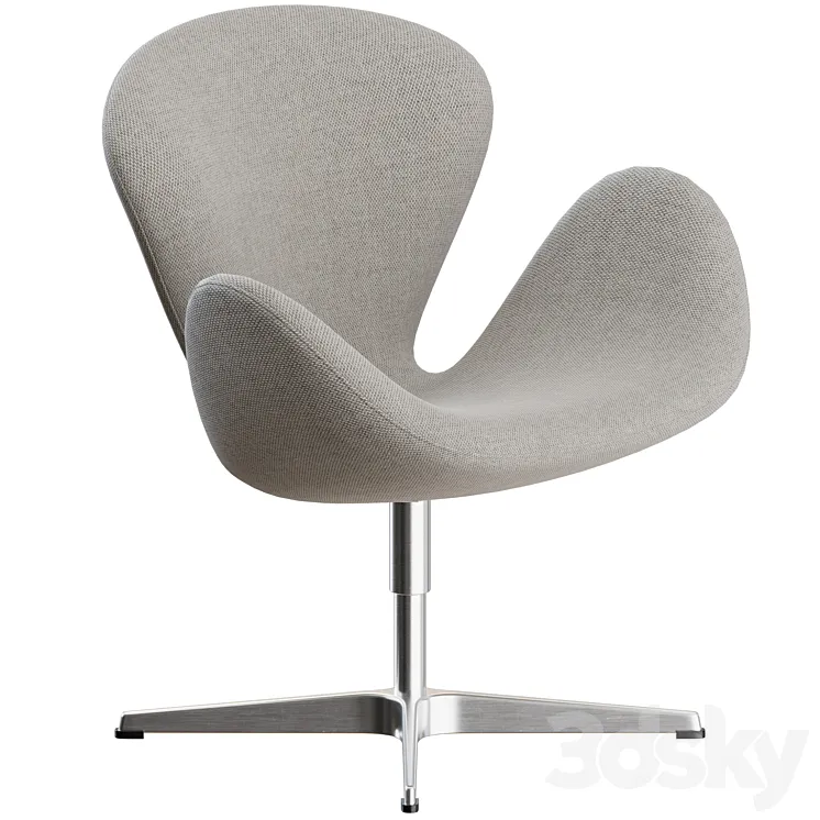 Swan Lounge Chair by Fritz Hanzen 3DS Max Model