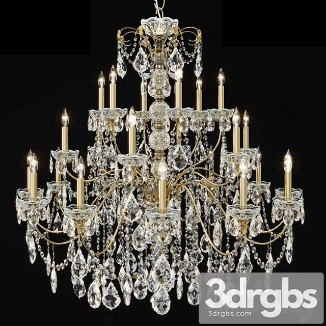 Swarovski schonbek 1718-23 chandelier 3dsmax Download
