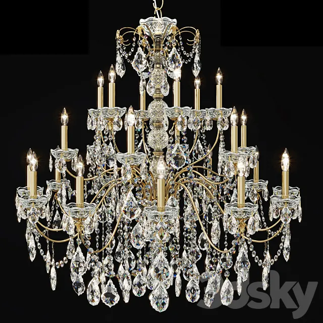 Swarovski Schonbek 1718-23 chandelier 3DSMax File