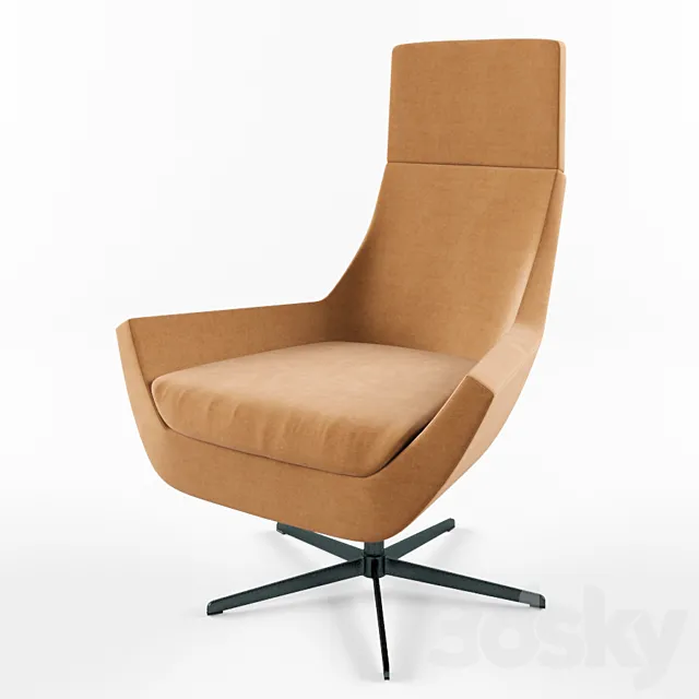 Swedese Happy Highback Swivel Chair 3DS Max Model