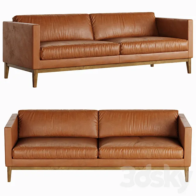Swedese Madison Leather Sofa 3ds Max