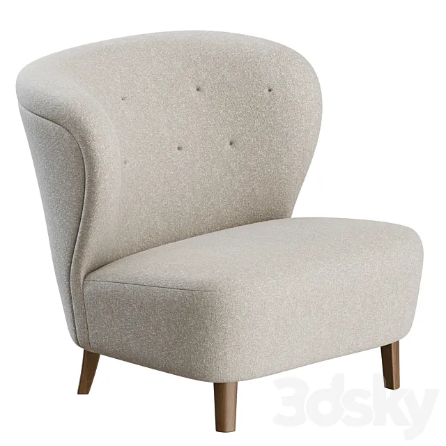 Swedish Lounge Chair by Gösta Jonsson 3DSMax File