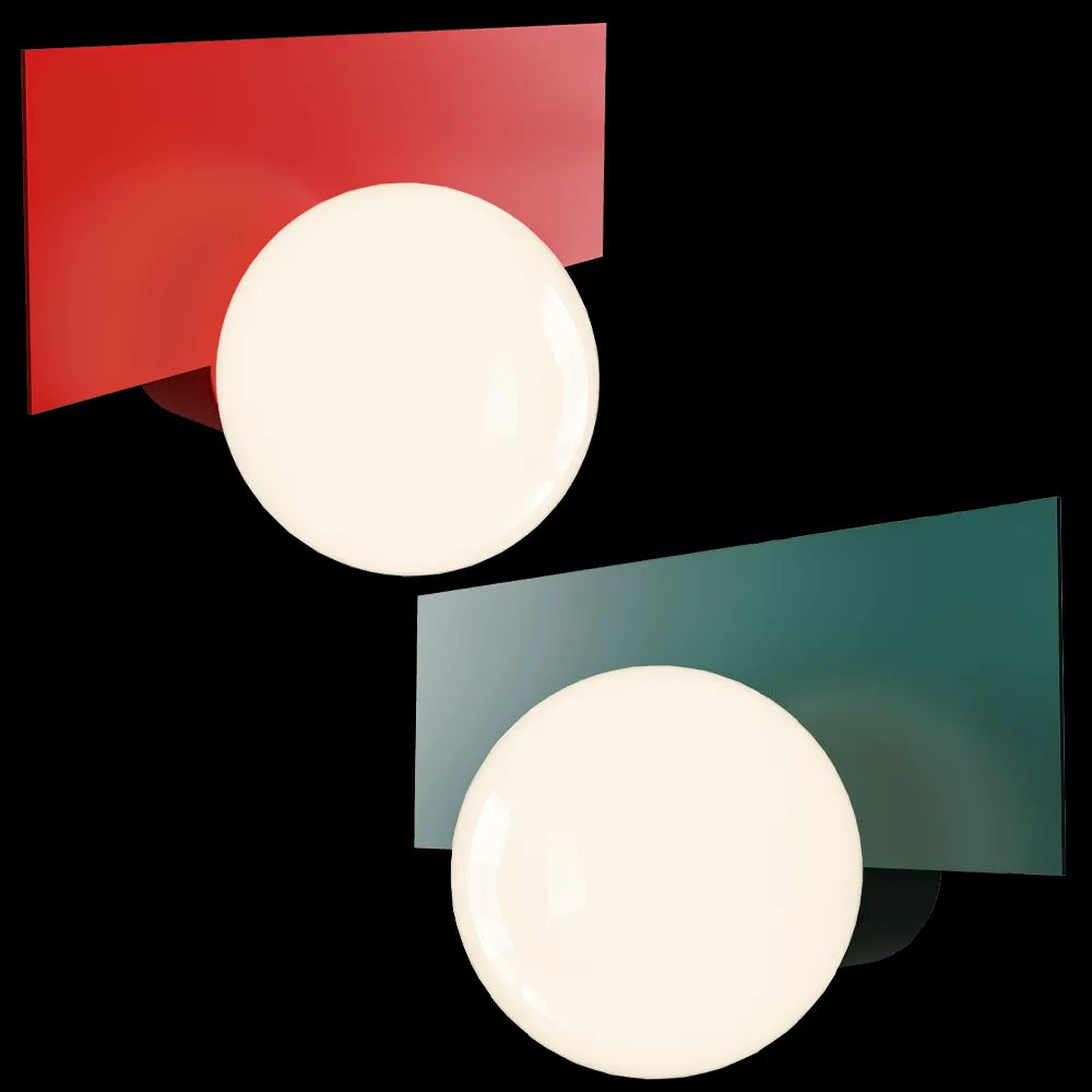 SWEDISH NINJA – Wall lamp CANDY BIG RECTANGLE 3ds Max