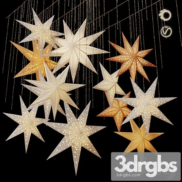 Swedish stars decorative set