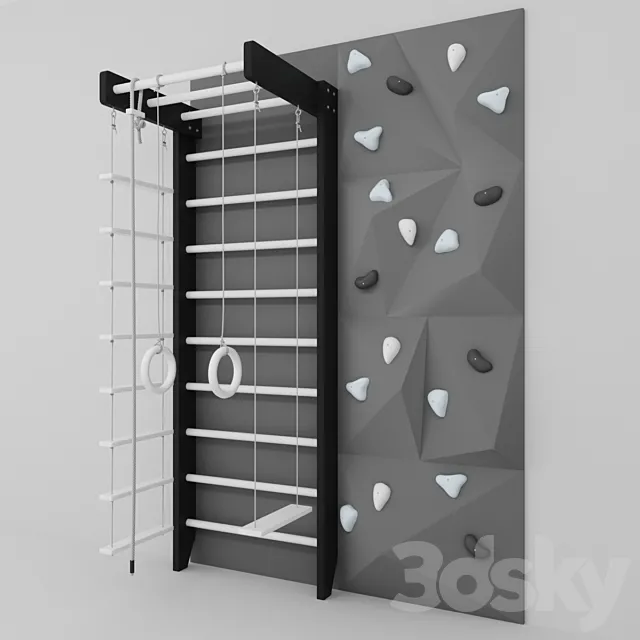 Swedish wall gray 3ds Max