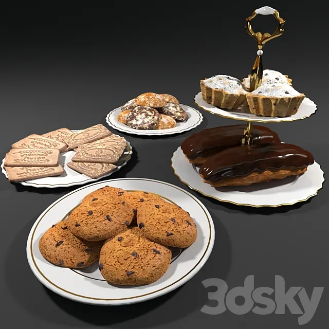 Sweets (set of baking) 3DSMax File