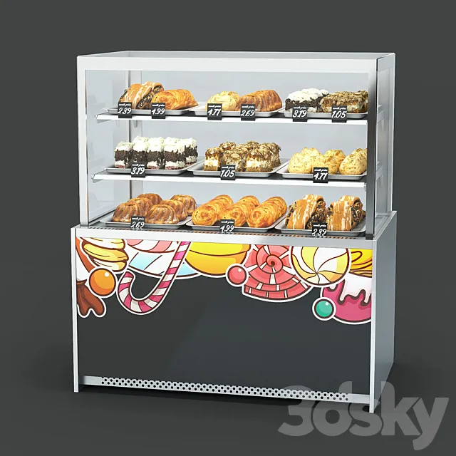 Sweets stand 3ds Max