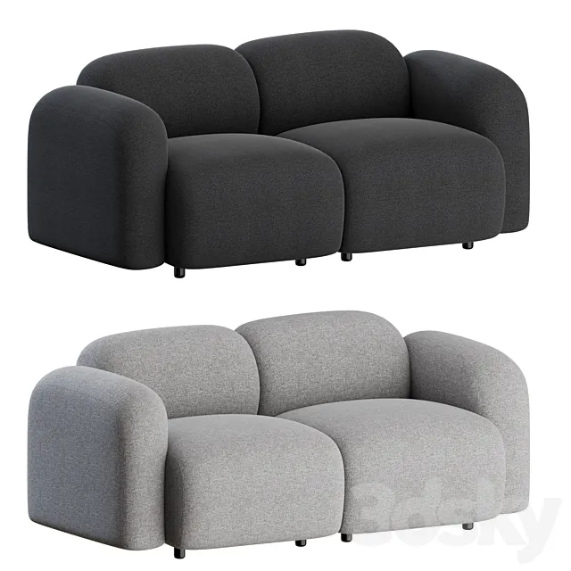 Swell Sofa 2 Seater by Normann Copenhagen 3DSMax File