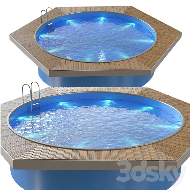 Swimming pool 3ds Max