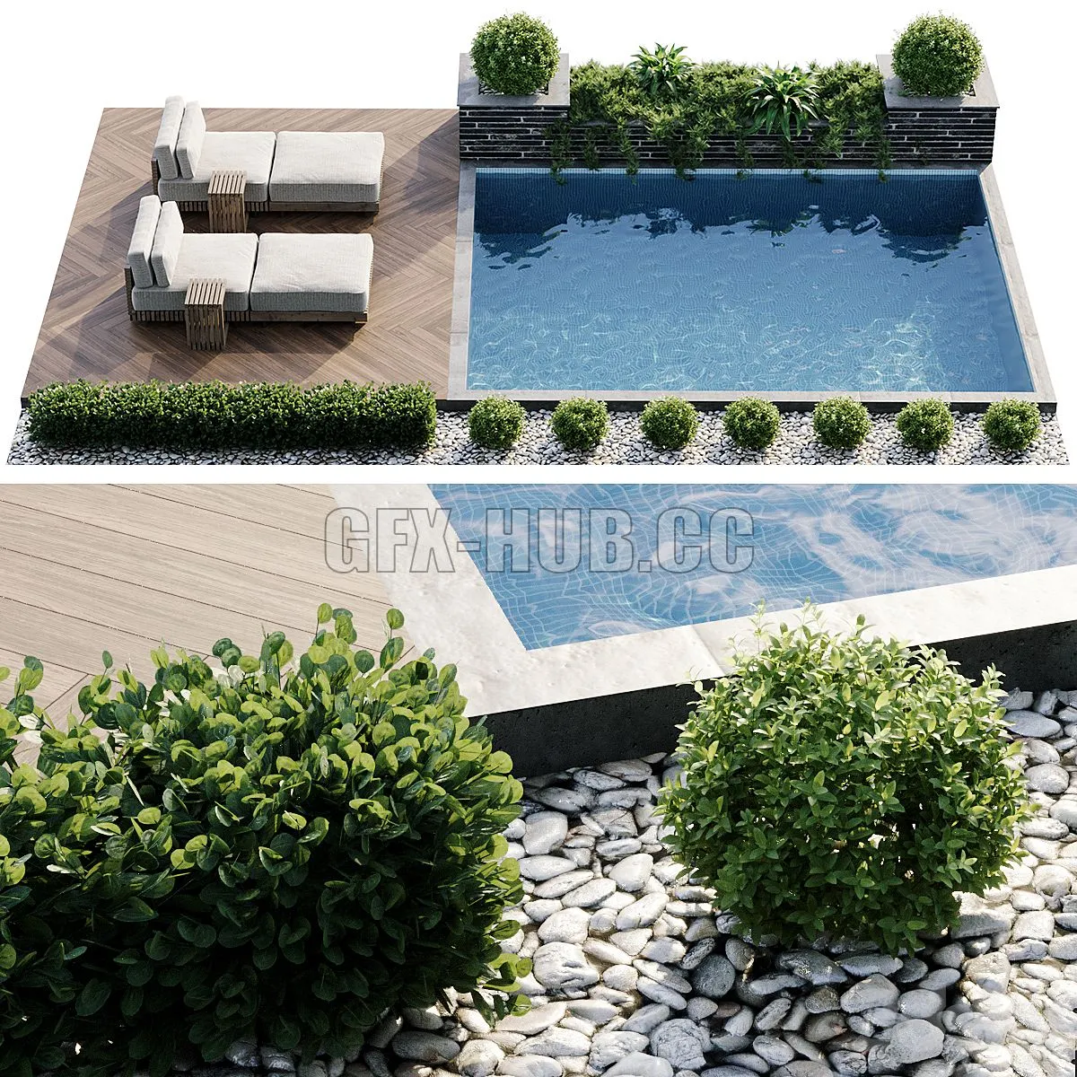 Swimming pool 3dsMax Model