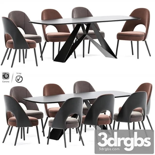 Swind dining chair table set 2 3dsmax Download