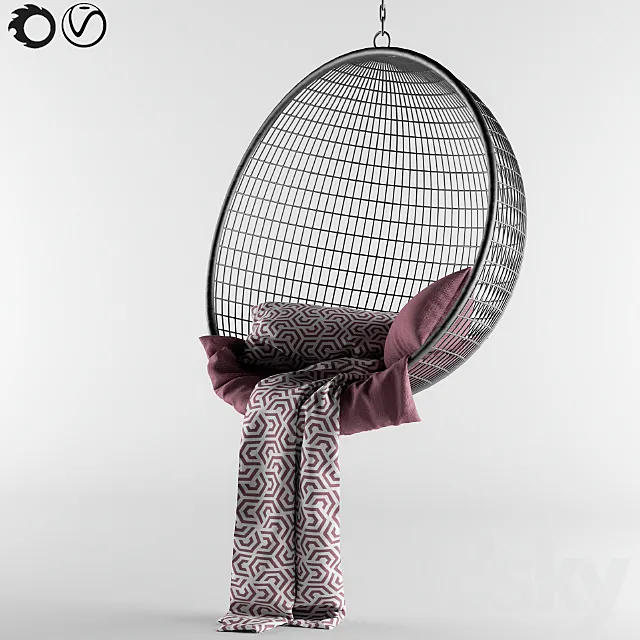 Swing hanging chair 3DS Max Model