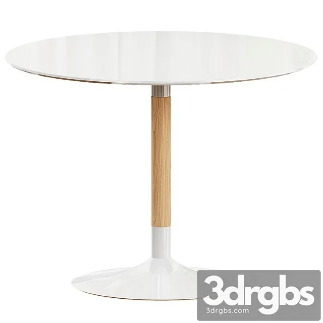 Swirl round dining table