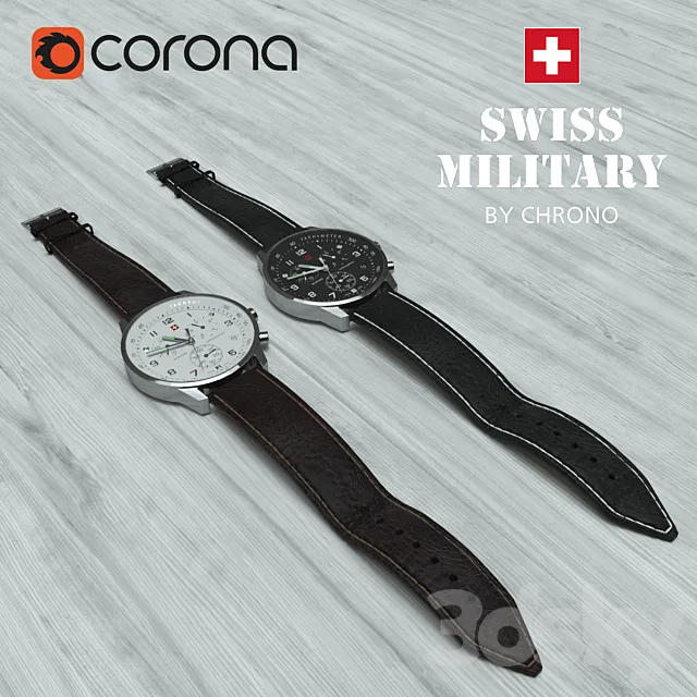 Swiss Watches 3ds Max