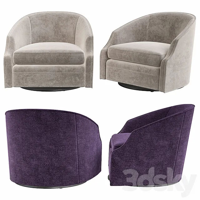 SWIVEL CHAIR GUSTAV – Eichholtz 3ds Max