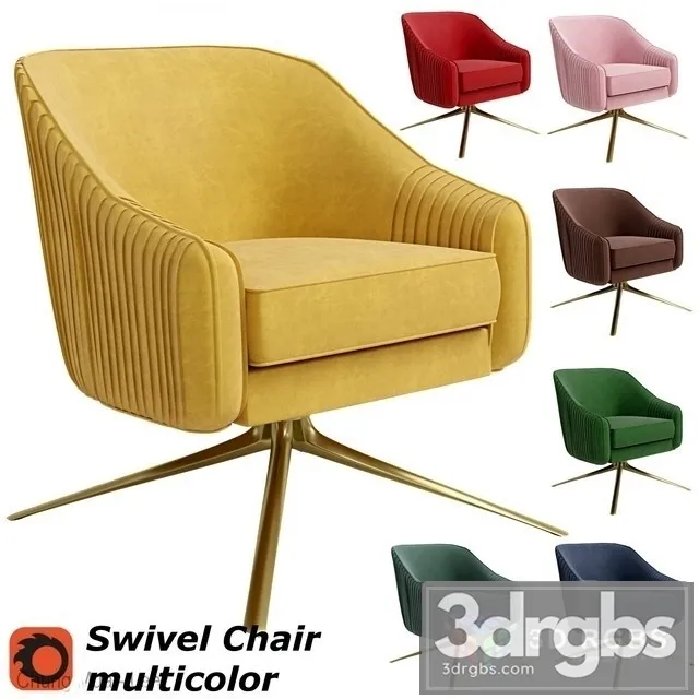 Swivel Chair Multicolor 3dsmax Download