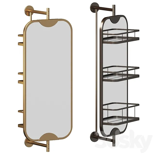 Swivel Vanity Mirror by West Elm 3ds Max